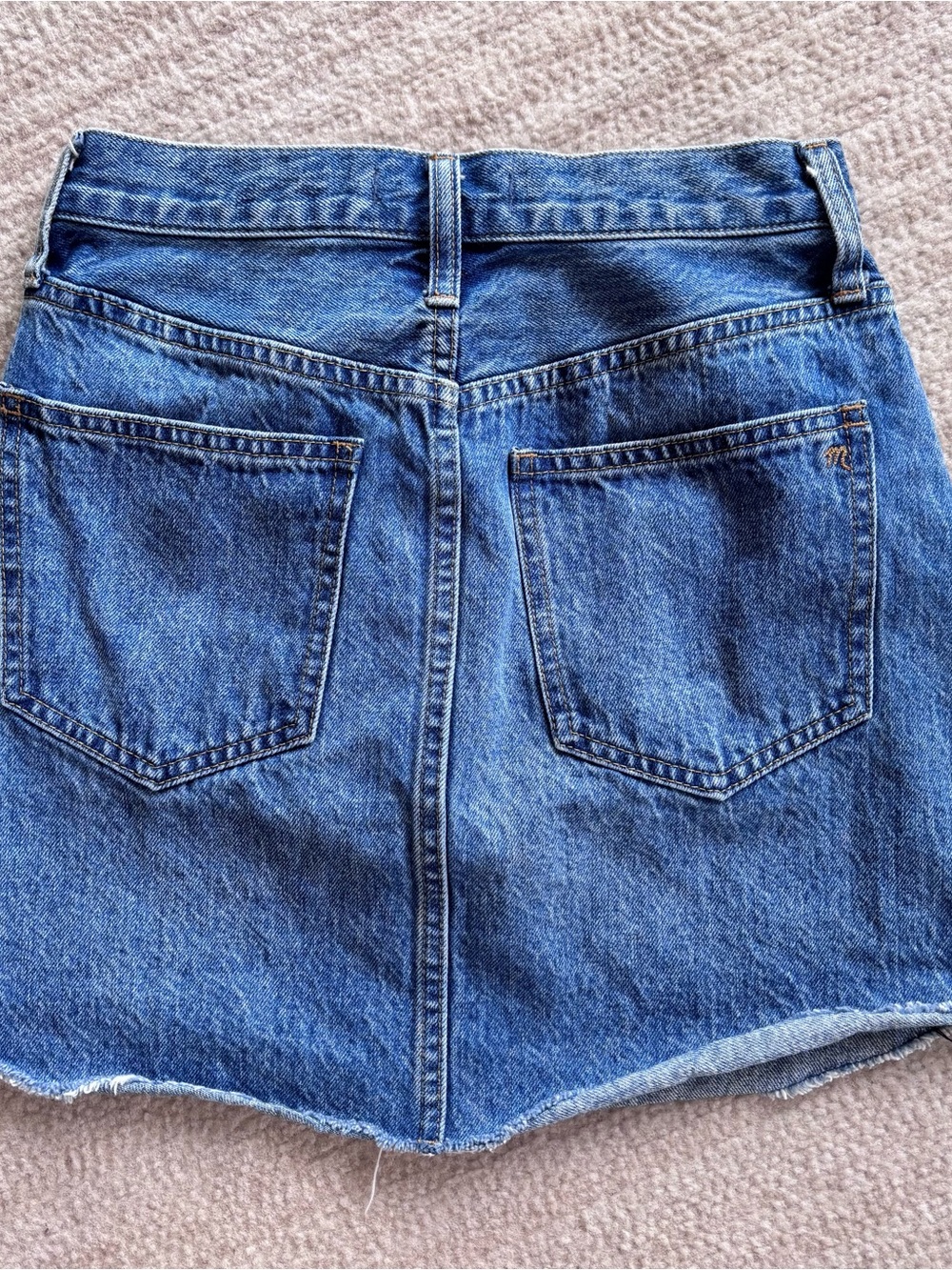 Madewell Rigid Denim A-Line Blue Jean Denim Skirt Size 24